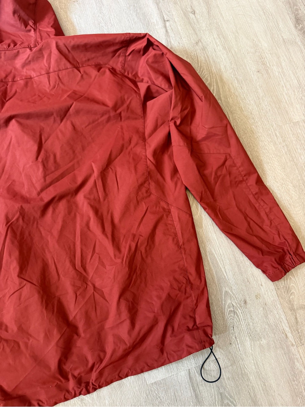 Arc'teryx Men's Brick Red Hooded Windbreaker Jacket Sz L *Minor Flaw* See Detail - Picture 12 of 14